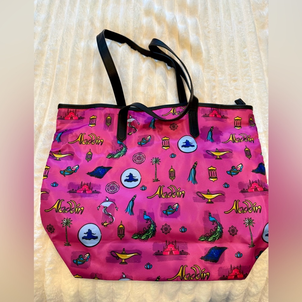 NWOT Disney Aladdin Pink Tote Bag, from Broadway theater performance.
